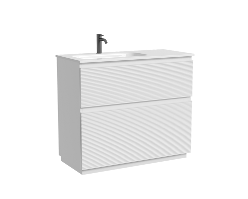 Тумба под раковину Напольная Sancos Folk Floor 99.5 FL100FLW Bianco