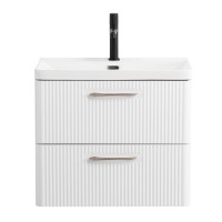 Тумба под раковину BelBagno Due 50 DUE-500-2C-SO-BL-P подвесная Bianco Lucido