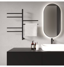 Полотенцесушитель электрический Vincea 43х80, черный, таймер
