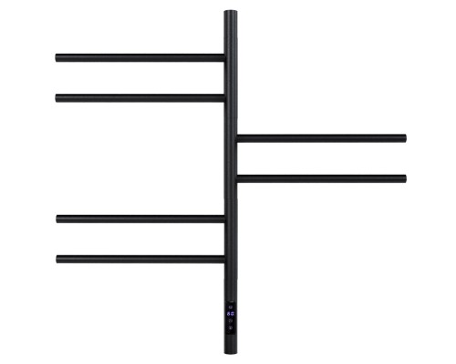 Полотенцесушитель электрический Vincea VTD-1S2CBE 43х80, черный, таймер