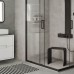 Стул Taliente Sgabello 41NE для душевой кабины, черный