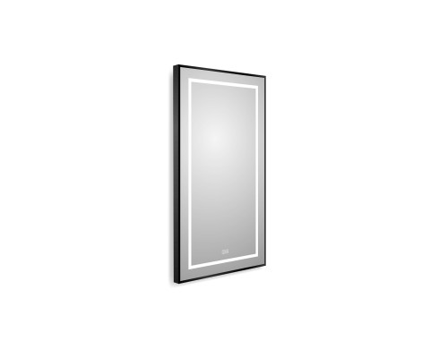 Зеркало BelBagno Kraft 50 SPC-KRAFT-500-900-LED-TCH-WARM-NERO с подсветкой Черное с сенсорным выключателем и подогревом