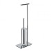 Стойка напольная с держателем туалетной бумаги и ершиком Colombo Square цвет PVD нержавеющая сталь