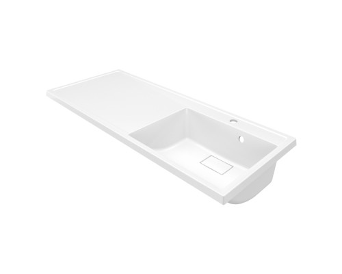 Раковина над стиральной машиной Uperwood Magenta 110х50х17,8 см, правая, крыло слева