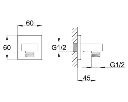 Штуцер BelBagno ARL-PG-CRM
