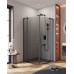 Душевой уголок Cezares Slider 100x100 SLIDER-R-2-90/100-GRIGIO-NERO Черный матовый