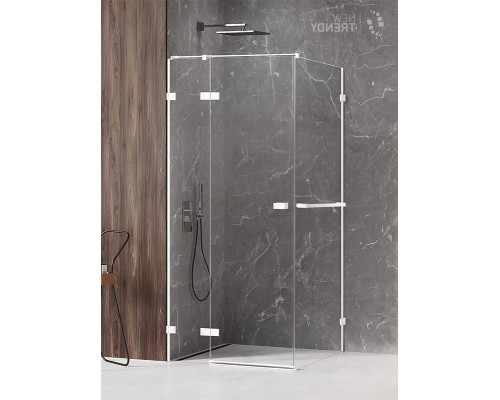 Душевое ограждение NEW TRENDY AVEXA WHITE L 80x90x200 белый