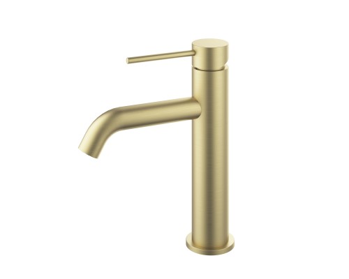 Смеситель для раковины Vincea City VBF-2C1BG однорычажный, брашированное золото