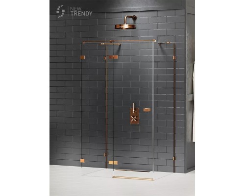 Душевое ограждение NEW TRENDY AVEXA COPPER BRUSHED L 90x90x200 EXK-3698 медь