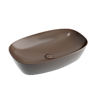 Чаша накладная овальная Ceramica Nova 60x38 Темно-Коричневый Матовый