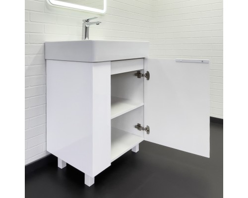 Напольная Тумба с раковиной Comforty Асти 60Н белый глянец CF3WL032
