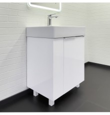 Напольная Тумба с раковиной Comforty Асти 60Н белый глянец CF3WL032