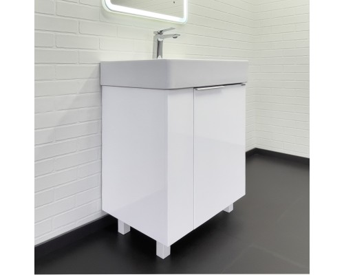 Напольная Тумба с раковиной Comforty Асти 60Н белый глянец CF3WL032