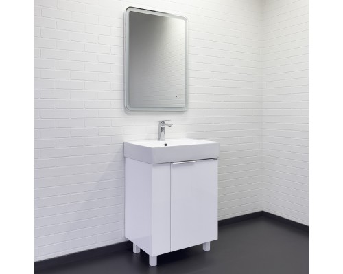 Напольная Тумба с раковиной Comforty Асти 60Н белый глянец CF3WL032