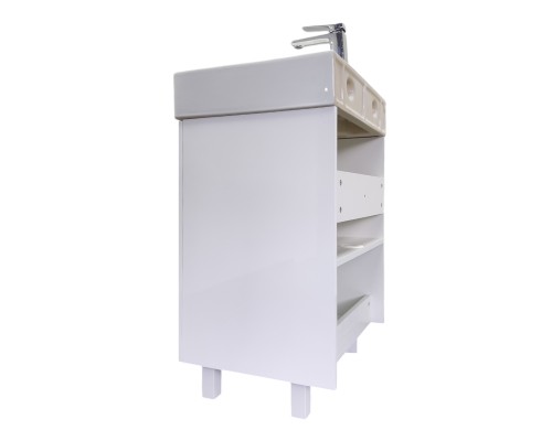 Напольная Тумба с раковиной Comforty Асти 60Н белый глянец CF3WL032