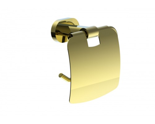 Держатель для туалетной бумаги с крышкой Wonzon&Woghand, Глянцевое золото
