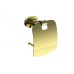Держатель для туалетной бумаги с крышкой Wonzon&Woghand, Глянцевое золото