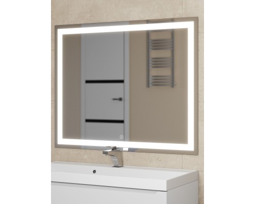 Зеркало для ванной с подсветкой Uperwood Tanos 100х80 см, сенсор/антизапотевание