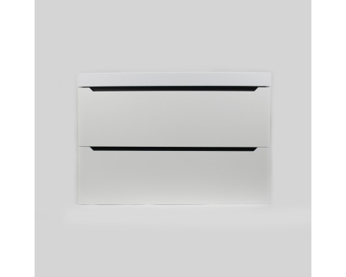 Тумба с раковиной Uperwood Tanos 80 см, белая/графит