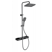 Душевая система с термостатом Wonzon&Woghand, Темный графит