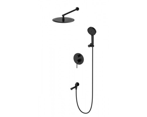 Душевая система встраиваемая Wonzon&Woghand, Черный матовый