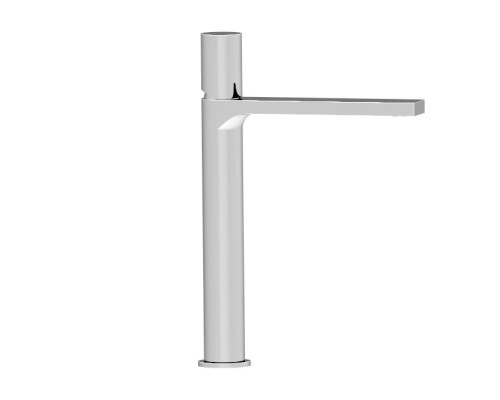 Высокий однорычажный смеситель для раковины AQG Tube, хром