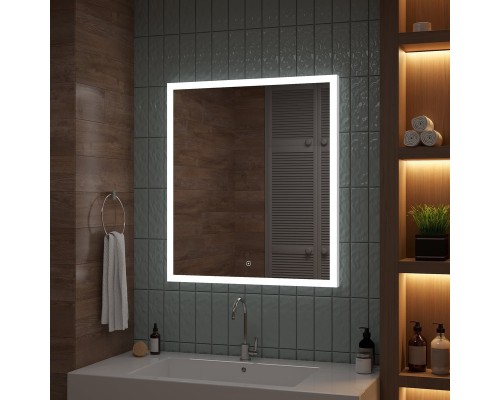 Зеркало Континент Sevilla 800х900 ЗЛП549 с подсветкой с сенсорным выключателем