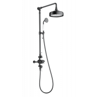 Душевая система с термостатом Wonzon&Woghand, Темный графит