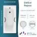 Ванна чугунная Delice Repos 170х70 с черными матовыми ручками