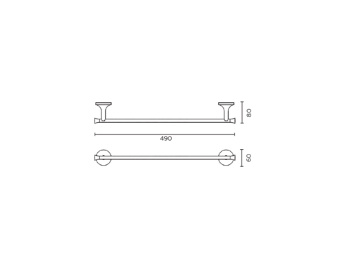 Полотенцедержатель 450 ALTROBAGNO Корпозо (Corposo) 081313 Gl