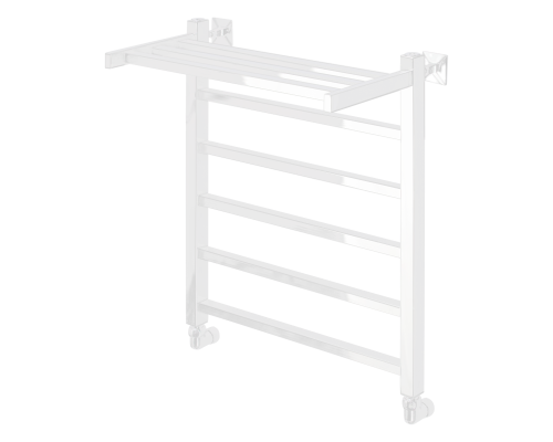 Полотенцесушитель водяной Comfysan Marte-K W-5 60/50 с полкой, белый