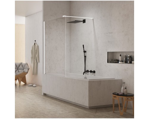 Шторка для ванны NEW TRENDY NEW MODUS WHITE 90x150 белый