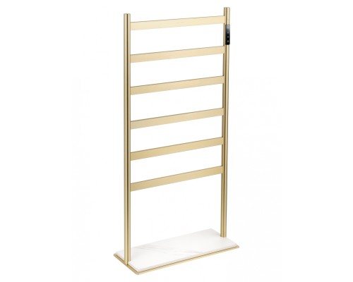 Полотенцесушитель электрический напольный Wonzon&Woghand ESSEN, Браш золото WW-A406-BG