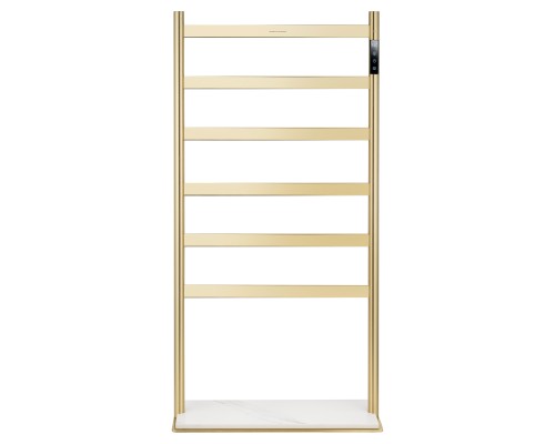 Полотенцесушитель электрический напольный Wonzon&Woghand ESSEN, Браш золото WW-A406-BG