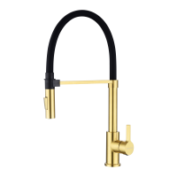 Смеситель для кухни Paulmark Halt Ha214021-BG Брашированное золото