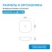 Раковина накладная ABBER Rechteck белая матовая