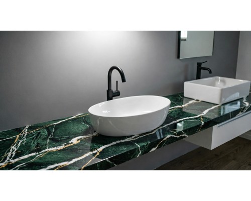 Раковина-чаша из искусственного камня накладная Flere Ovale 58x35x15 (белый матовый)