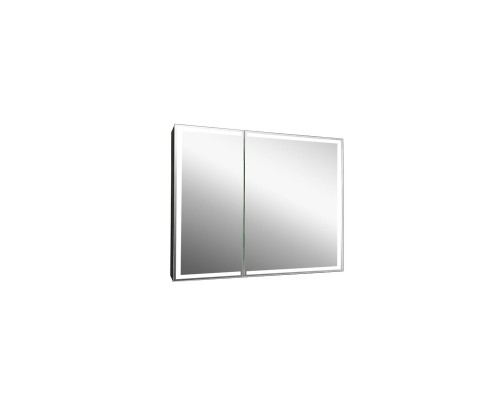 Зеркальный шкаф Континент Mirror Box black Led 100 с подсветкой Черный