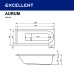Ванна гидромассажная EXCELLENT Aurum 180x80 LUX хром