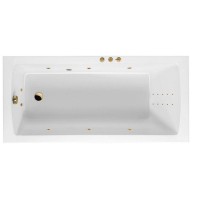 Ванна гидромассажная EXCELLENT Aquaria 160x70 SMART NANO золото