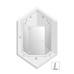 Душевое ограждение NEW TRENDY AVEXA GOLD BRUSHED L 90x90x200 золото