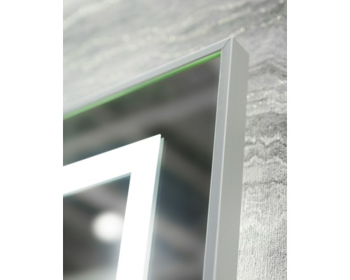 Зеркало BelBagno Kraft 70 SPC-KRAFT-700-800-LED-TCH-WARM с подсветкой Сатин с сенсорным выключателем и подогревом