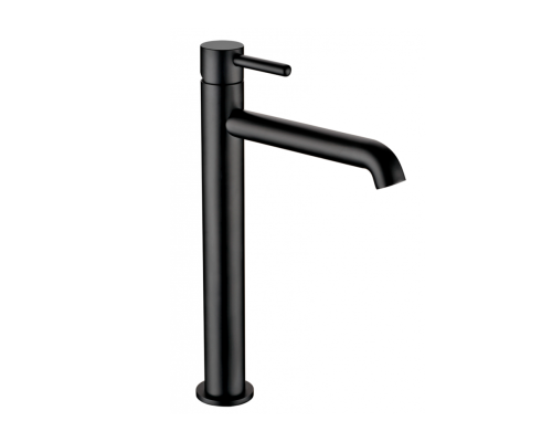 Смеситель для раковины высокий Rimero RM1004BL Черный матовый