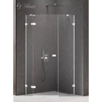 Душевое ограждение NEW TRENDY AVEXA WHITE L 100x80x200 белый
