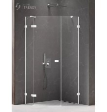 Душевое ограждение NEW TRENDY AVEXA WHITE L 100x80x200 белый