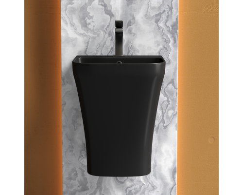 Раковина подвесная Ceramica Nova DION 36x40 черная матовая