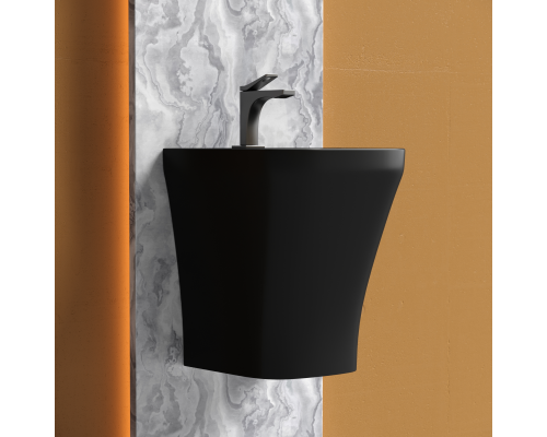 Раковина подвесная Ceramica Nova DION 36x40 черная матовая