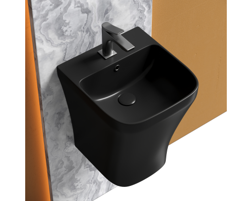 Раковина подвесная Ceramica Nova DION 36x40 черная матовая