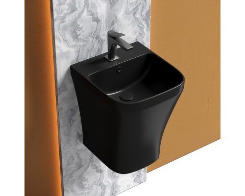 Раковина подвесная Ceramica Nova DION 36x40 черная матовая