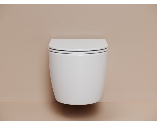 Унитаз подвесной Ceramicanova Ной (Noe) торнадо 3.0 сиденье микролифт белый